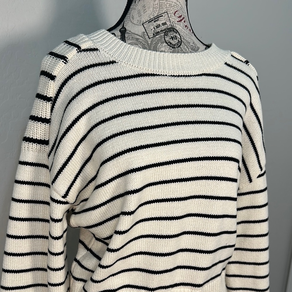 NWT Crew Neck Striped Sweater